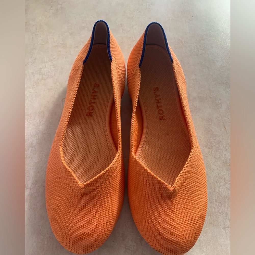 Rothy's peach round toe flats